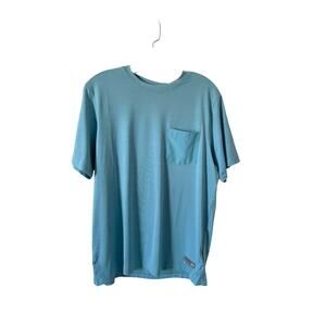 Puma Lightweight Performance Golf UPF 50 T-Shirt Teal Blue Size Medium NEW